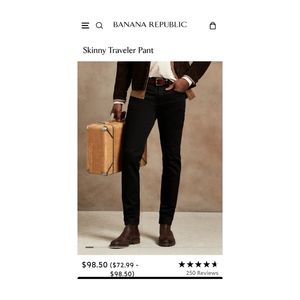Banana Republic Traveler Skinny Pants 28x32